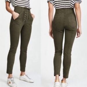 A.L.C. Kyle Lace-Up Ankle High-Rise Pants